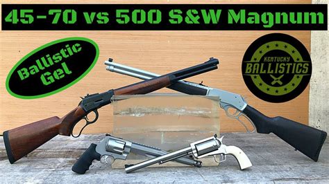 45-70 vs 500 s&w. Today on Kentucky Ballistics we shoot pine boards with 500 S&W Magnum and 45-70 + P! We use a revolver and a rifle for each caliber! I hope you enjoy the vid... 