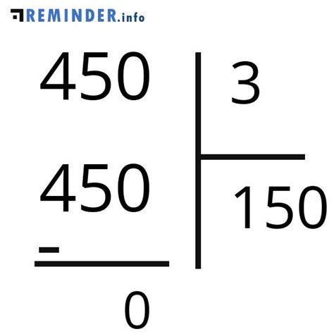 450 Divided By 3