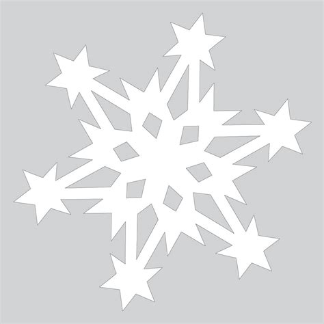 46+ Snowflake Cutout Pattern Pics Ival
