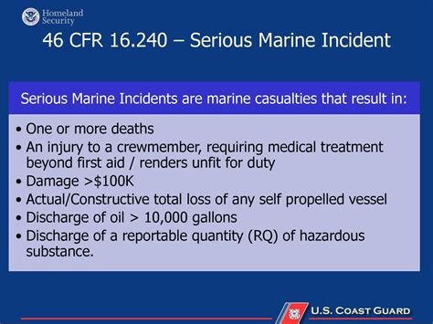 46 CFR § 4.03-2 - Serious marine incident.