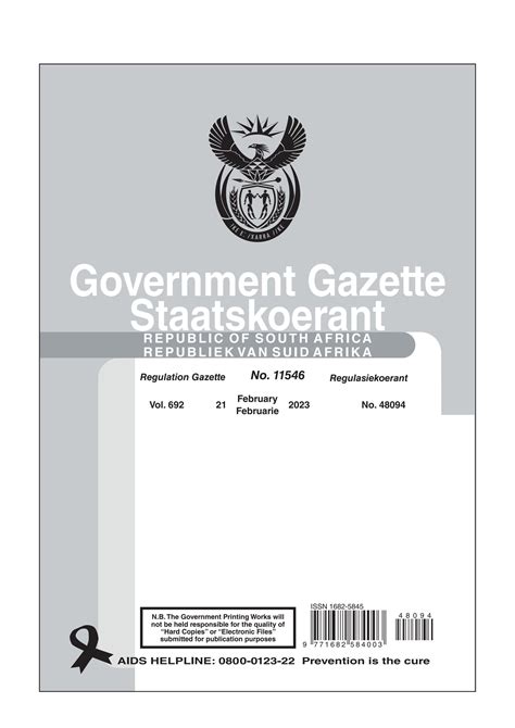 46 No. 44545 GOVERNMENT GAZETTE, 7 MAy 2024