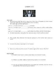 46 I Robot English Esl Worksheets Pdf Amp I Robot Worksheet - I Robot Worksheet