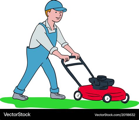 460+ Man Mowing Lawn Illustrations, Royalty-Free Vector …