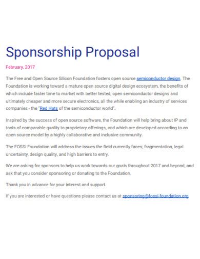 47+ Sponsorship Proposal Examples in PDF MS Word Pages Google Docs InDesign Apple