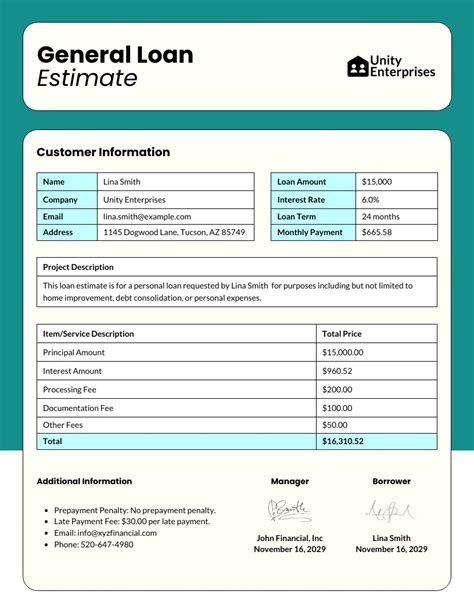 47 FORM LOAN ESTIMATE FormLoan