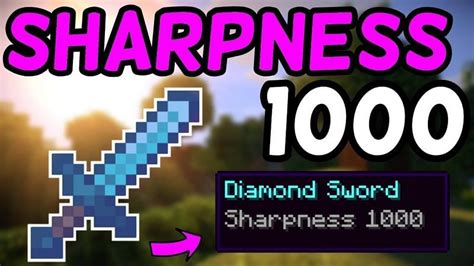 47 Sample How to enchant an item with sharpness 1000 in minecraft