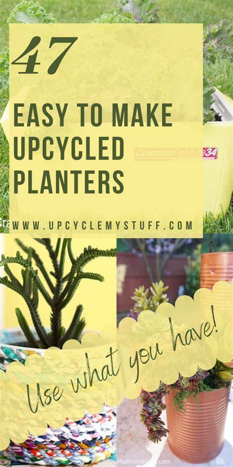 47 Upcycled Planter Ideas that are Easy to Make - raincitystudios.com