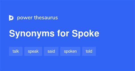 47 Words and Phrases for I Spoke To Him - Power Thesaurus