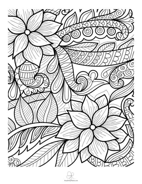 47 Best Flower Coloring Sheets For Free Artsy Parts Of A Flower Coloring Sheet - Parts Of A Flower Coloring Sheet