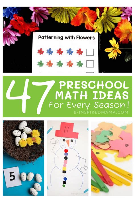 47 Preschool Math Activities For Every Season B Math Spring Activities For Preschoolers - Math Spring Activities For Preschoolers