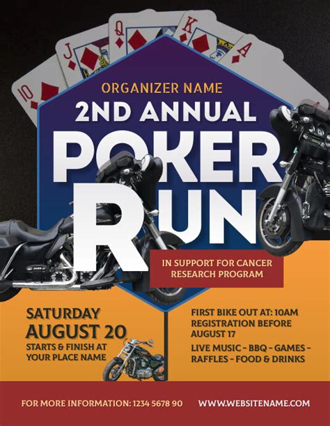 470 Poker Run Customizable Design Templates Postermywall