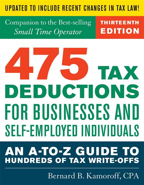 Read 475 Tax Deductions For Businesses And Selfemployed Individuals An Atoz Guide To Hundreds Of Tax Writeoffs By Bernard B Kamoroff