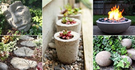 48 DIY Concrete Ideas for Garden | DIY Cement Projects - muktibox.com