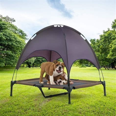 48 Inches Extra Large Elevated Dog Bed with Canopy Removable …