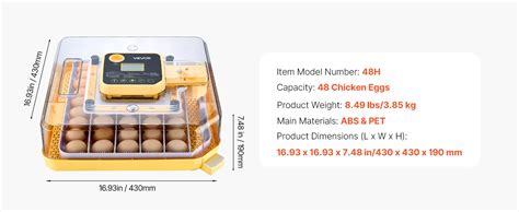 48 egg incubator temperature and humidity.  360 &deg; visual and user-friendl...