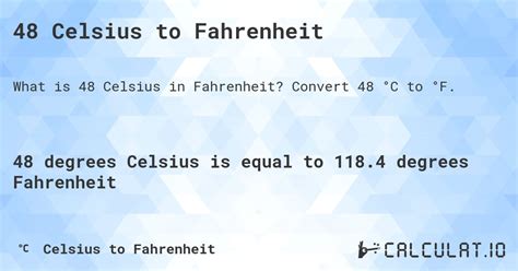 48 Fahrenheit To Celsius