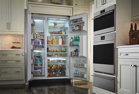 48 inch fridge. Integrated Column Refrigerator, 30". 1.0. (1) Series 9 Integrated. Panel ready, with 16.3 cu ft capacity and a classic white interior. starting from. $7,699.00. 