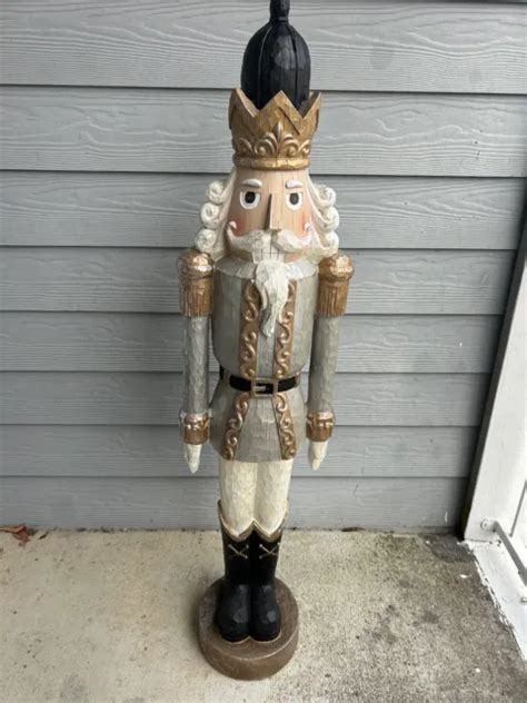 42 in. H Wooden Christmas Soldier Nutcracker. (8) Questions & Answers (1) Hover Image to Zoom. $ 109 00. Pay $84.00 after $25 OFF your total qualifying purchase upon opening a new card. Apply for a Home Depot Consumer Card. Product Height (in.): 42.1 in.. 