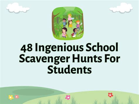 48 Ingenious School Scavenger Hunts For Students Science Scavenger Hunts - Science Scavenger Hunts