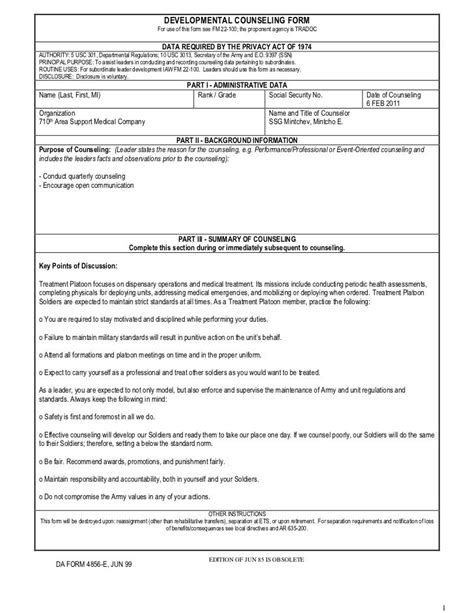 4856 Initial Counseling Example