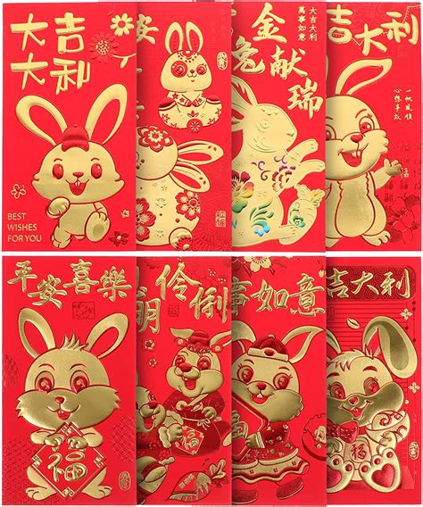 48Pcs Zodiac Money Packet Spring Festival Money Packet Rabbit …