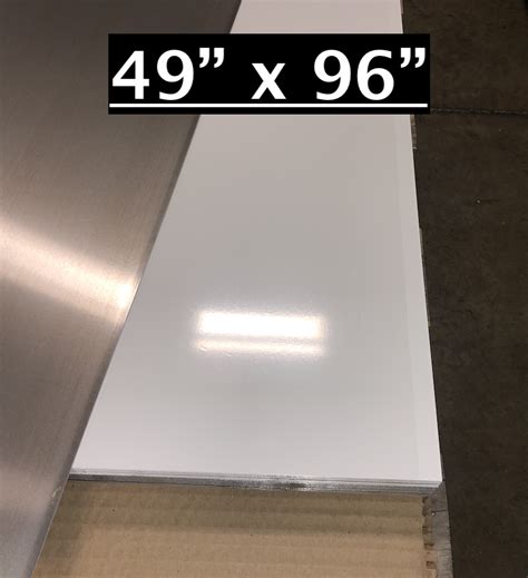 49" x 96" White Aluminum Sheet, Flat .030” Thick - Cargo Trailer …