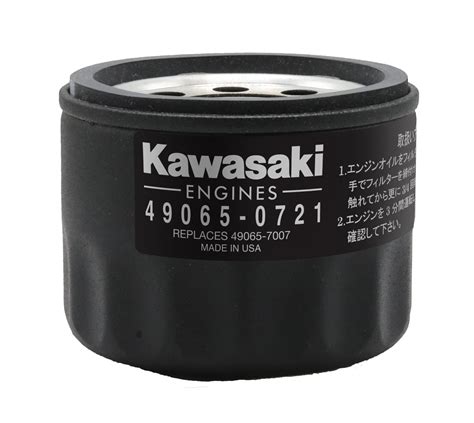 Highest quality exact fit replacement oil filter for KAWASAKI 49065-7007. Manufactured in the USA to the highest quality standards. THREAD SIZE 3/4-16. HEIGHT 2.3050. OD 2.9230. EXACT FIT REPLACEMENT FOR THE FOLLOWING MAKES AND PART NUMBERS. ARIENS 21548100,ARIENS 21550800,ARIENS 21551600. 