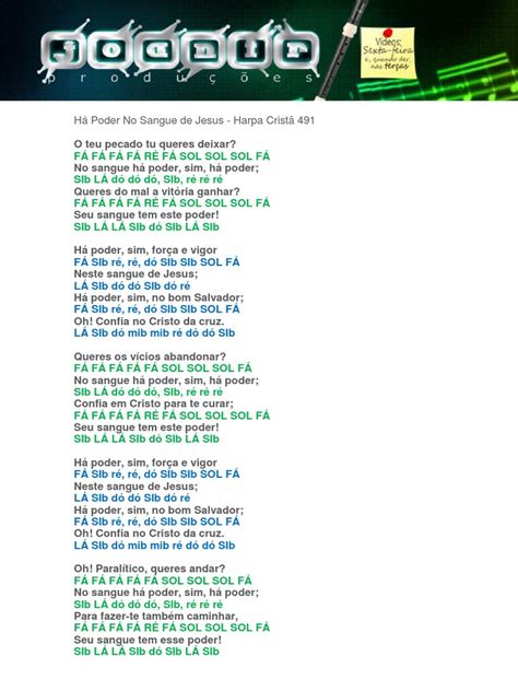 491 Harpa Letra
