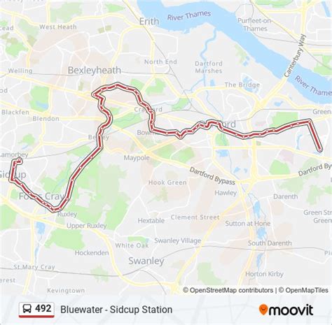 492 Bus Map