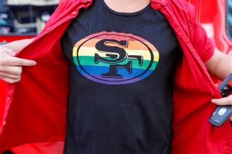 49er Fans Celebrating Pride at Walmart