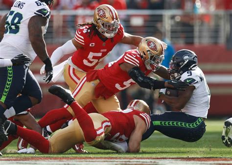 49ers’ defense overcomes key injuries to stifle Seahawks in second half