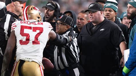49ers linebacker Dre Greenlaw, Eagles security chief Dom DiSandro ejected in NFC title game rematch