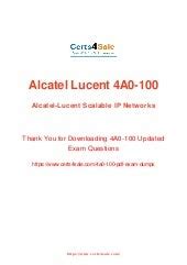 4A0-100 PDF Testsoftware