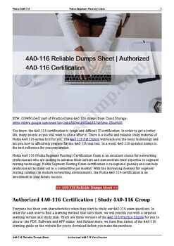 4A0-116 Zertifizierung