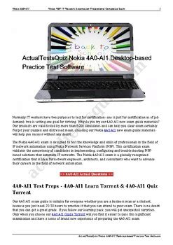 4A0-AI1 PDF Testsoftware