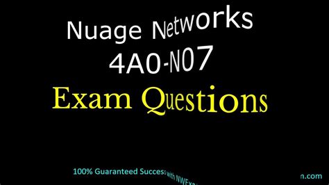 4A0-N07 Exam Simulations