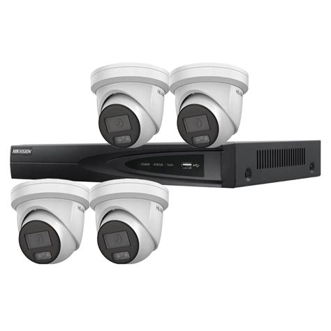 4CH HIKVISION HILOOK 8MP IP POE BUILT IN MIC SYSTEM NVR 2X KIT - Security4K