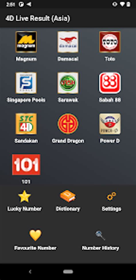 4D Asia Result Today: 4D Result - Magnum 4D, TOTO 4D, DaMaCai, Singapore4D image 1