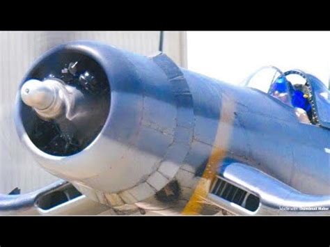 4K F4U Corsair Engine Start-Up, Flybys & Engine Shut-Down