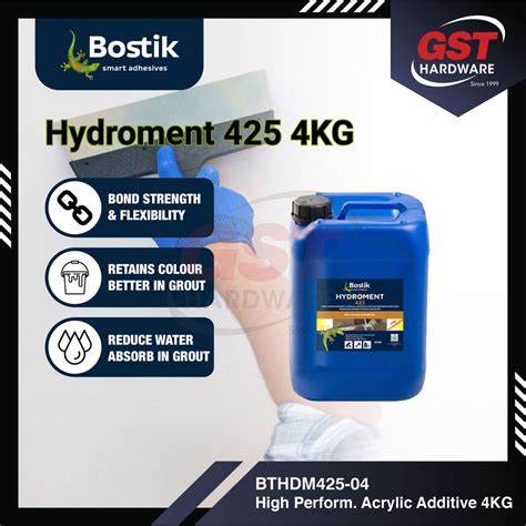 4KG Bostik Hydroment 425 - High Performance Acrylic Additive …