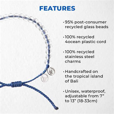 4ocean Beaded Bracelet - Removes 1 Pound of Ocean Plastic - Amazon - raincitystudios.com