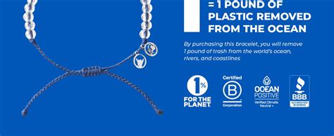 4ocean Ocean Microplastic Bracelet - Removes 1 Pound of Ocean Plastic ... - raincitystudios.com