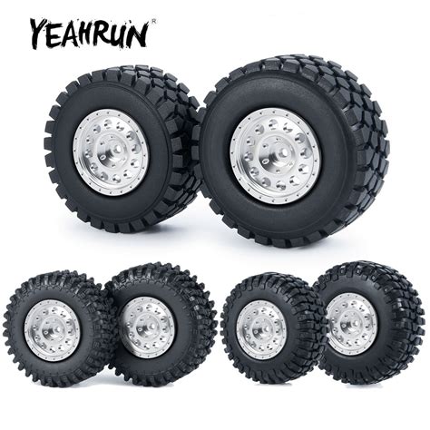 4PCS RC Car Wheel Rims Tires Set for SCX24 AXI00002 SCX24