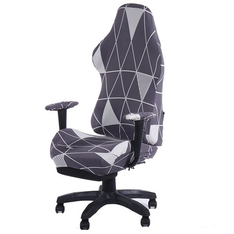 4Pcs/Set Removable Gaming Chair Slipcover Computer Chair Covers Elastic