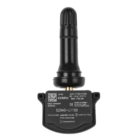 4Pcs 52940L1100 Car Tire Pressure Monitor Sensor TPMS 433MHz for