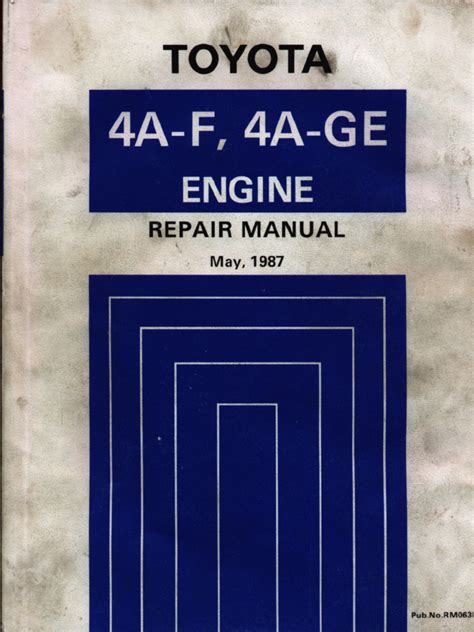4afe Engine Service Manual