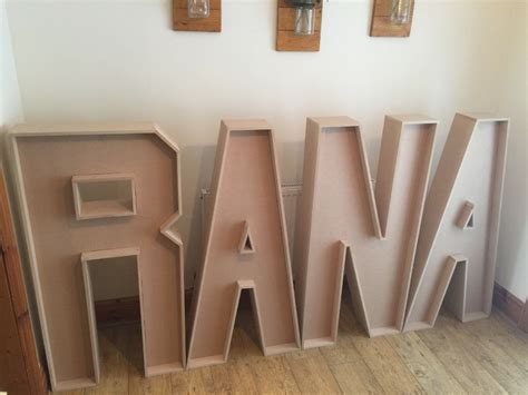 4ft cardboard letters. .  ...