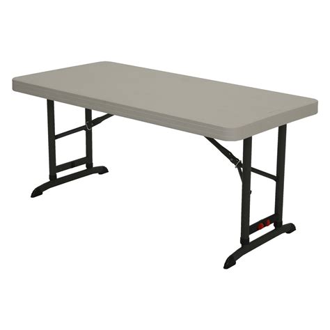 HYMnature Folding Table 4 FT Folding Tables Plastic Craft Table Commercial  Folding Utility Table Two Heights with Resin Top for Indoor Outdoor Dining