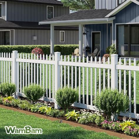 4ft vinyl fence panels.  Who doesn&rsquo;t love a white picket fence? Our Lennox ...