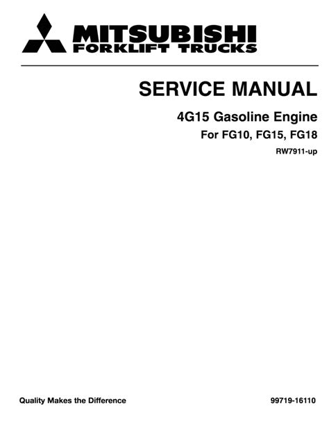 4g15 Engine Service Manual
